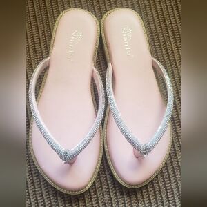 Pink Rhinestone Sandals